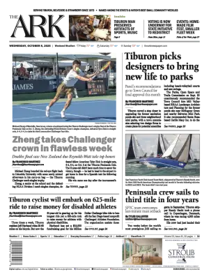 Front page of The Ark, October 8, 2025