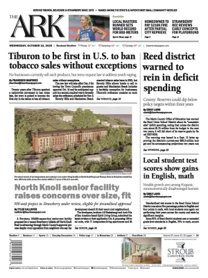 Front page of The Ark, October 22, 2025