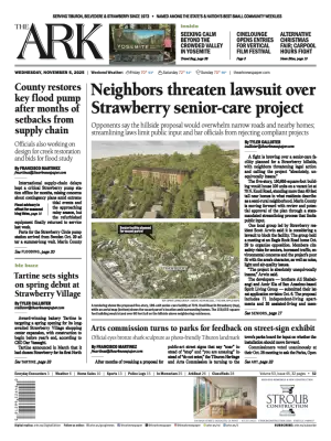 Front page of The Ark, November 5, 2025