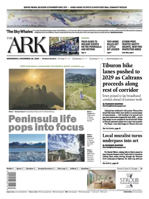 Front page of The Ark, November 26, 2025