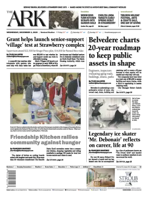Front page of The Ark, December 3, 2025
