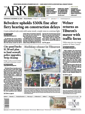 Front page of The Ark, December 10, 2025