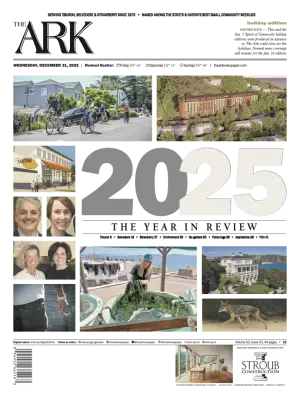 Front page of The Ark, December 31, 2025