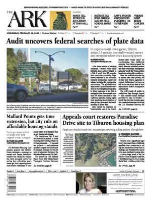 Front page of The Ark, February 11, 2026