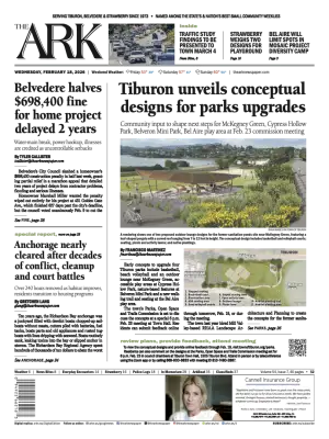 Front page of The Ark, February 18, 2026