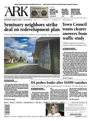 Front page of The Ark, March 11, 2026