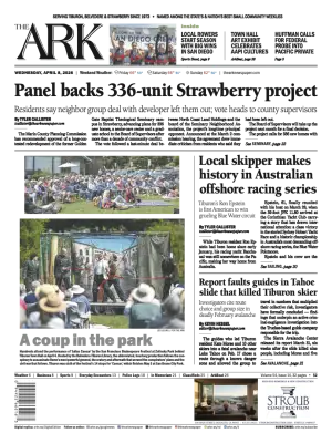 Front page of The Ark, April 8, 2026