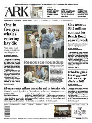 Front page of The Ark, April 22, 2026