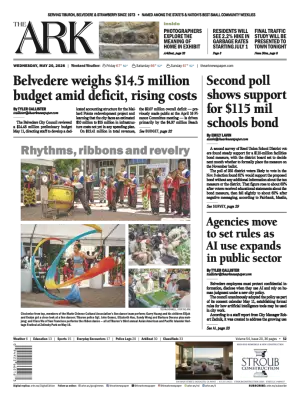 Front page of The Ark, May 20, 2026