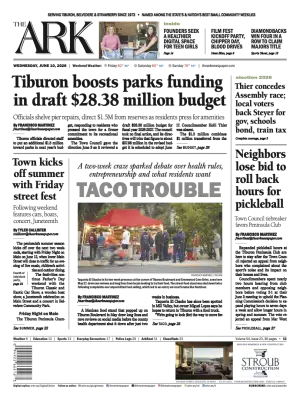 Front page of The Ark, June 10, 2026