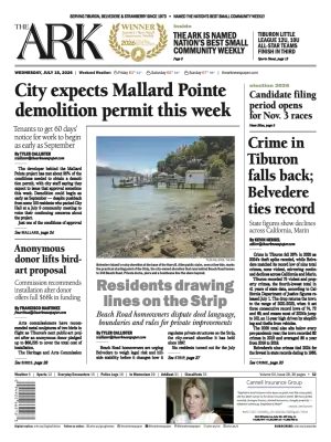 Front page of The Ark, July 15, 2026
