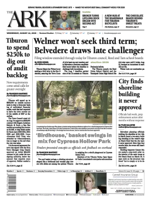 Front page of The Ark, August 12, 2026