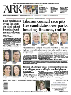 Front page of The Ark, September 2, 2026