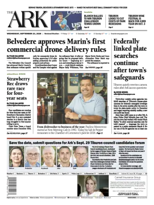 Front page of The Ark, September 23, 2026