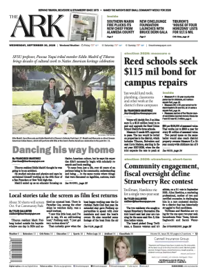 Front page of The Ark, September 30, 2026