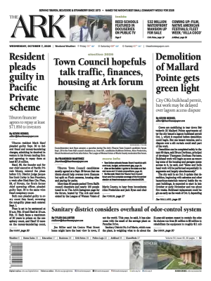 Front page of The Ark, October 7, 2026