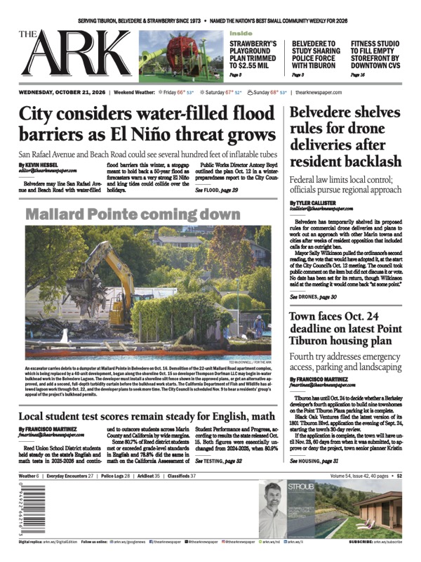Front page of The Ark, October 21, 2026